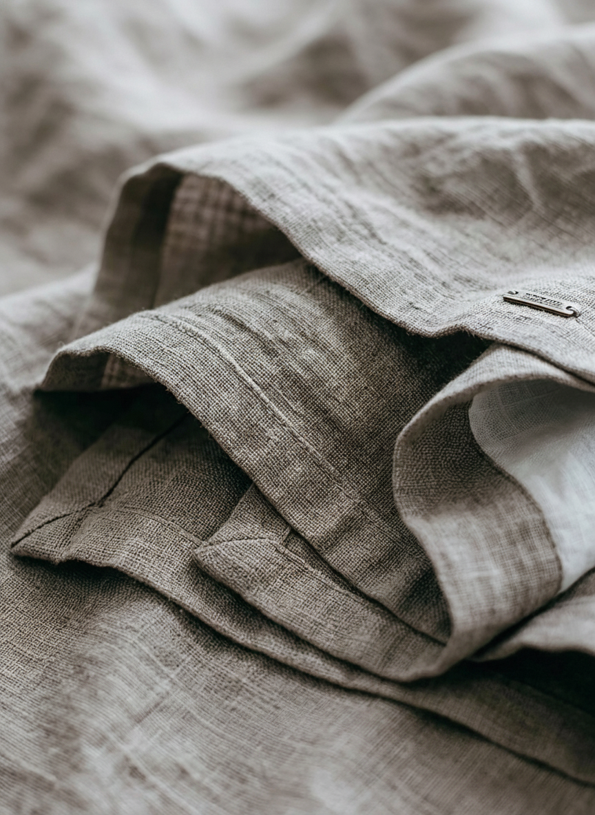 The Simone – Cotton-Linen Henley Shirt | Women's Long-Sleeve Top | Solane Maison