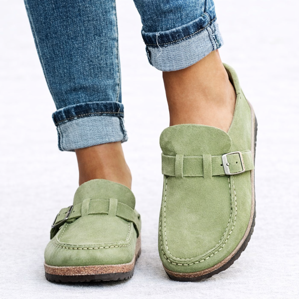The Noëlle – Slip-On Suede-Style Loafers | Solane Maison