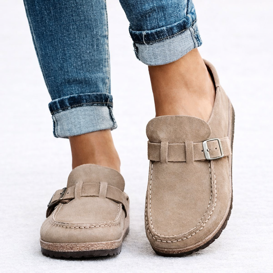 The Noëlle – Slip-On Suede-Style Loafers | Solane Maison