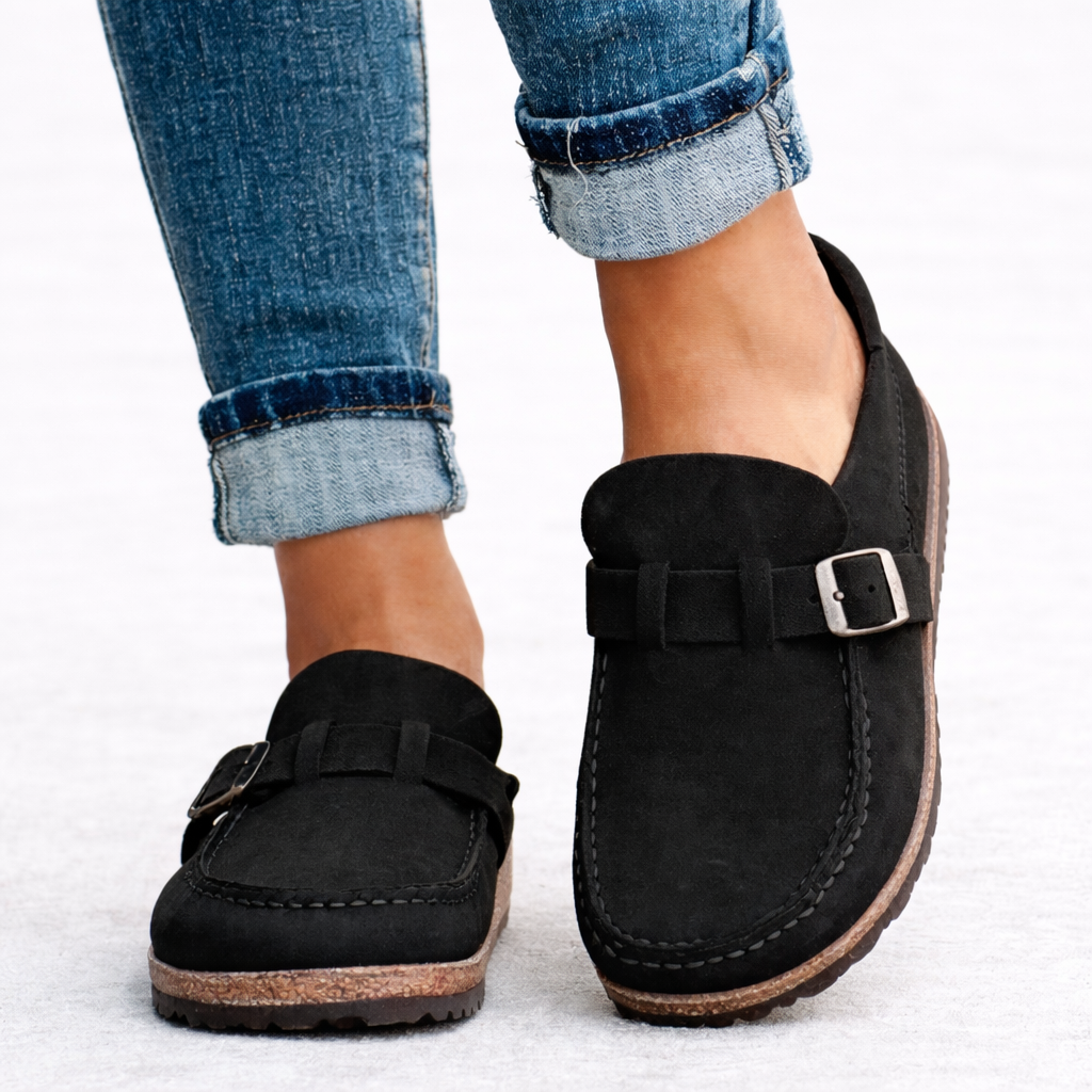 The Noëlle – Slip-On Suede-Style Loafers | Solane Maison