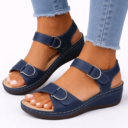 The Rosalie – Wedge Heel Walking Sandals | Solane Maison