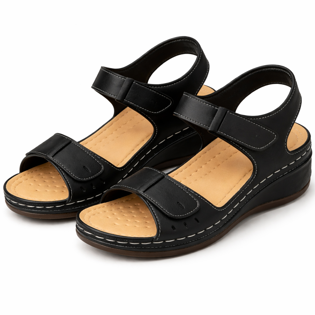 The Rosalie – Wedge Heel Walking Sandals | Solane Maison