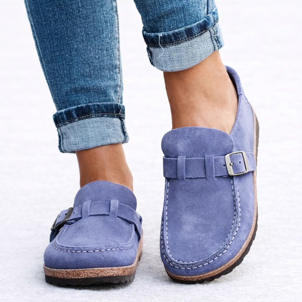 The Noëlle – Slip-On Suede-Style Loafers | Solane Maison
